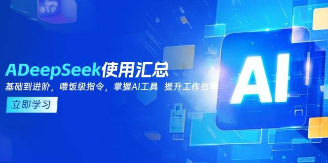 DeepSeek使用汇总,基础到进阶,提示词技巧,掌握AI工具 提升工作效率-表哥项目库